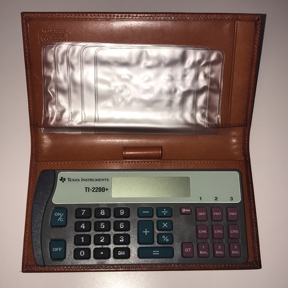 Dooney & Bourke “All Weather Leather” Financial Wallet - Built in TI Calculator - Picture 6 of 13